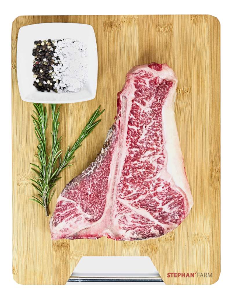 Wagyu T-Bone Steak im Rohzustand